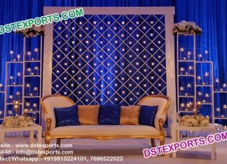Designer Wedding Stage Back Candle Frames Designer Wedding Stage Back Candle Frames