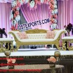Latest Design Wedding Sofa With Automans PL9696