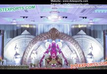 Stylish HalfMoon Wedding Stage Back Frames Walls Stylish HalfMoon Wedding Stage Back Frames Walls