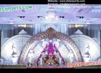 Stylish HalfMoon Wedding Stage Back Frames Walls Stylish HalfMoon Wedding Stage Back Frames Walls