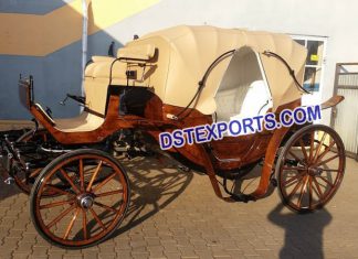 English Wedding Brown Horse Carriage English Wedding Brown Horse Carriage