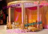 Indian Wedding Triple pole Wooden Ganesha Mandap Indian Wedding Triple pole Wooden Ganesha Mandap