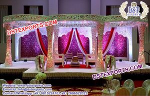 New Trending Wedding Delizio Fiber Carved Mandap