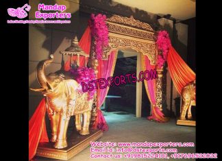 Wedding Welcome Gate with Elephant Statues Wedding Welcome Gate with Elephant Statues