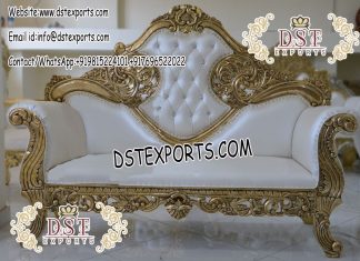 Asian Wedding Stage Gold Carved Sofa Asian Wedding Stage Gold Carved Sofa