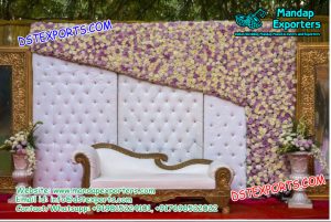 English Wedding Leather Tufted Panels