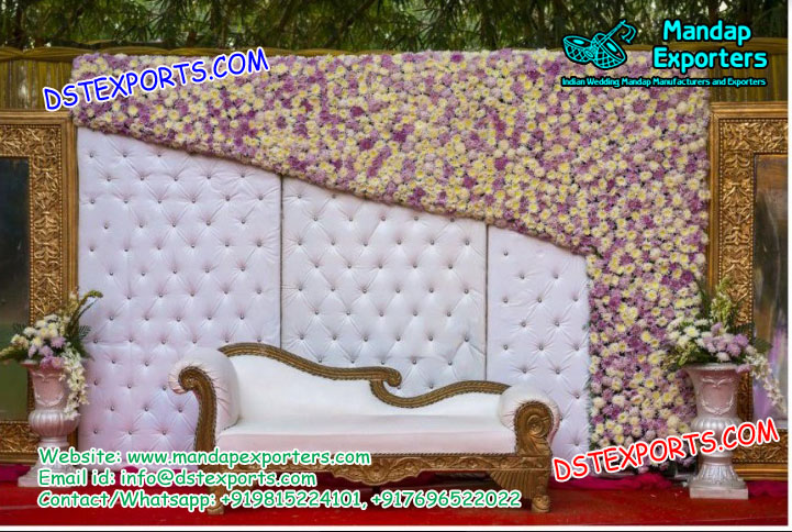 English Wedding Leather Tufted Panels