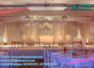 Glamorous Wedding Reception Stage Decor Glamorous Wedding Reception Stage Decor