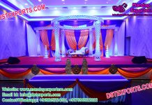 Gorgeous Wedding Crystal Fiber Mandap Set Gorgeous Wedding Crystal Fiber Mandap Set
