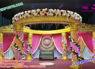 Imperial Designed Wedding Crystal Mandap Set Imperial Designed Wedding Crystal Mandap Set