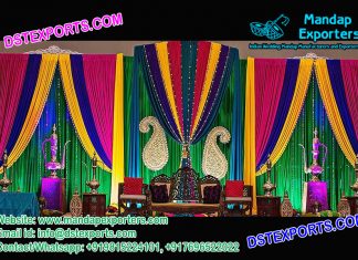 Muslim Wedding Heavy Colorful Backdrops Muslim Wedding Heavy Colorful Backdrops