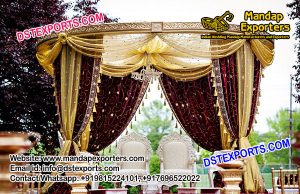Outdoor Wedding Drapes Mandap Set