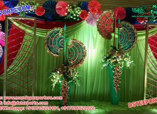 Punjabi Sangeet Stage Decoration with Pakhi Punjabi Sangeet Stage Decoration With Pakhi