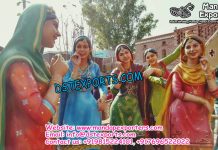 Punjabi Teej Teeyan Festival Celebration Statues Punjabi Tiyaan Festival Celebration