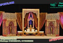 Rajwada Style Wedding Stage Set Rajwada Style Wedding Stage Set