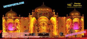 Rajwada Temple Style Wedding Stage