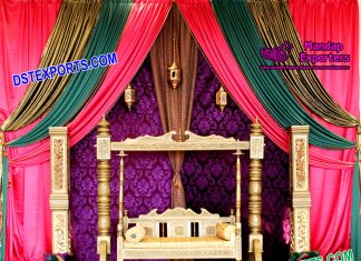 Royal Designed Swing For Mehndi Stage Decoration Royal Designed Swing For Mehndi Stage Decoration
