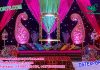Sangeet Stage Decoration With Beautiful Umbrellas Sangeet Stage Decoration With Beautiful Umbrellas