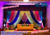 Shiny Colorful Backdrops For Mehndi Stage Shiny Colorful Backdrops For Mehndi Stage
