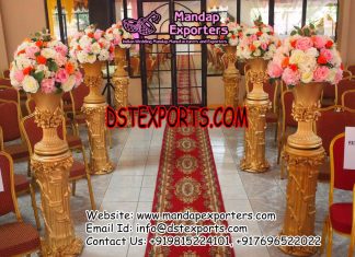 Wedding Hall Entrance Walkway Flower Pot Pillars Wedding Hall Entrance Walkway Flower Pot Pillars