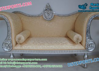 Arabian Wedding silver Carved Couch Arabian Wedding Silver Carved Couch