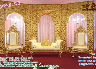 Golden Look Arc Type Backdrop Panels Golden Look Arc Type Backdrop Panels