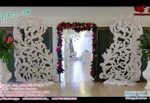 White Theme Wedding Entrance Decoration White Theme Wedding Entrance Decoration