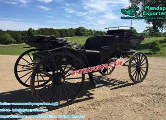 Victorian Style Black Horse Carriage Victorian Style Black Horse Carriage