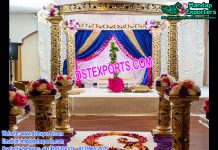 Exclusive Golden Carved Mandap USA Exclusive Wedding Golden Carved Mandap USA
