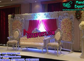 California Floral Theme Wedding Stage Setup California Floral Theme Wedding Stage Setup