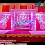 Grand Look Fiber Carved Mandap Set