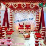 Hindu Wedding Latest Pot Pillars Mandap Set