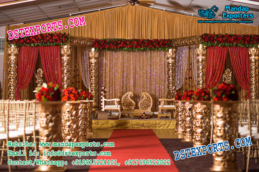 Indian Wedding Fiber Mandap Set
