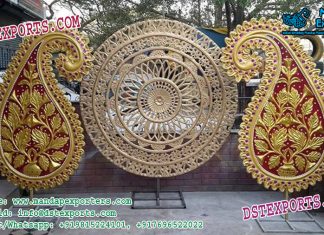 Indian Wedding Stage Round Panels Decoration Indian Wedding Stage Round Panels Decoration