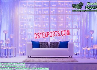 Unique Stage Decoration with Candle Wall USA Unique Stage Decoration with Candle Wall USA
