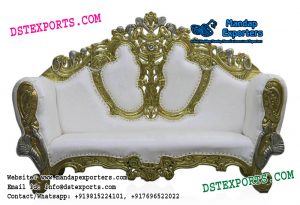 Muslim Wedding Metal Carved Couch