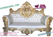 Prominent Wedding Metal Carved Couch Prominent Wedding Metal Carved Couch
