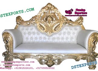 Prominent Wedding Metal Carved Couch Prominent Wedding Metal Carved Couch