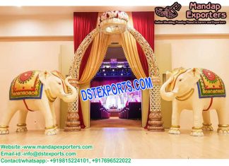 Wedding Fiber Elephant Entrance Decor Wedding Fiber Elephnat Entrance Decor