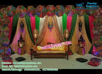 Wedding Stage Backdrop Decor With Umbrellas Wedding Stage Backdrop Decor With Umbrellas