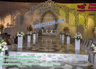 Stylish Wedding Stage Leather Tufted Panels Stylish Wedding Stage Leather Tuffted Panels
