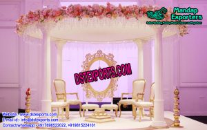 Delightful Roman Pillar Mandap for Wedding 