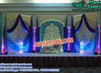 Grand Wedding Stage Backdrop Decoration Grand Wedding Stage Backdrop Decoration