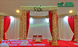 Exquisite Wedding Fiber Pillars