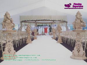 Hindu Wedding Walkway Decor With Ganesha