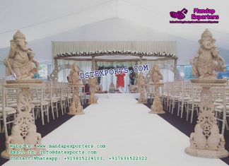 Hindu Wedding Walkway Decor With Ganesha Hindu Wedding Walkway Decor With Ganesha