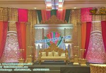 Indian Wedding Reception Decorative Stage Set Indian Wedding Reception Decorative Stage Set
