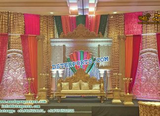 Indian Wedding Reception Decorative Stage Set Indian Wedding Reception Decorative Stage Set