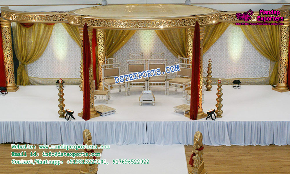 Melbournes Stylish Wedding Mandap Decor