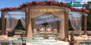 Outdoor Wedding Fiber Mandap Decoration